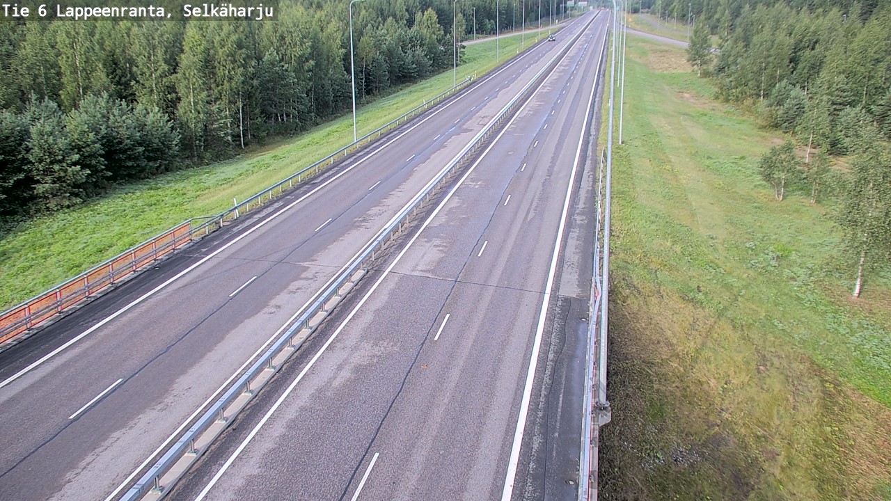 Weather Camera Image Road 6 Lappeenranta, Selkäharju, Lappeenranta, Etelä-Karjala