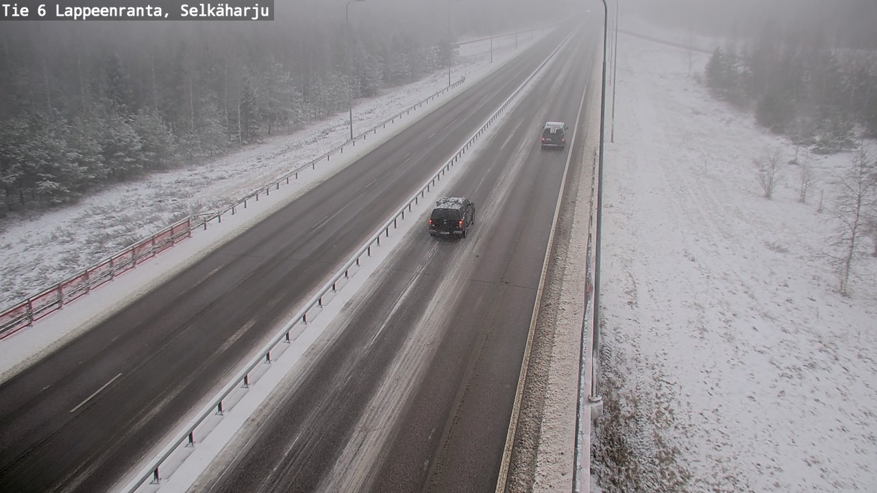 Weather Camera Image Väg 6 Villmanstrand, Selkäharju, Lappeenranta, Etelä-Karjala