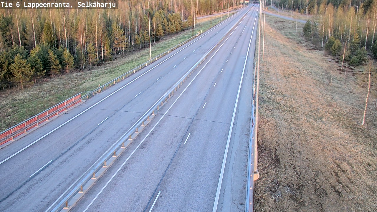 Weather Camera Image Road 6 Lappeenranta, Selkäharju, Lappeenranta, Etelä-Karjala