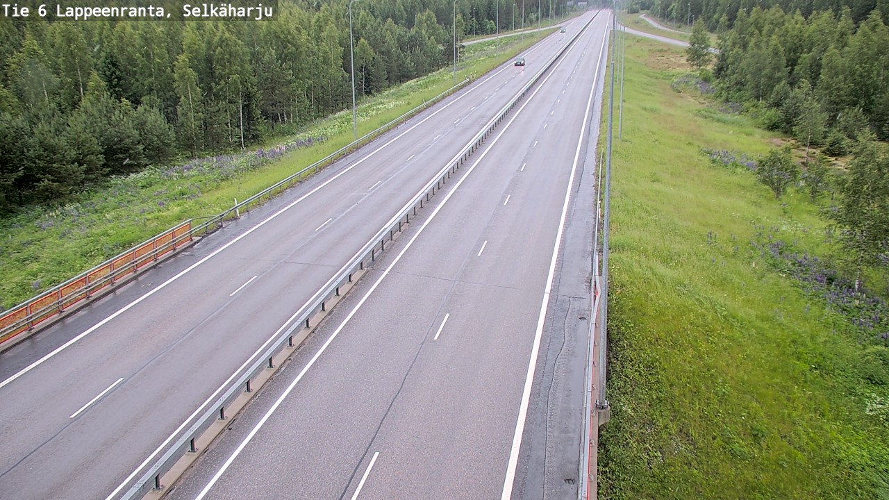 Weather Camera Image Väg 6 Villmanstrand, Selkäharju, Lappeenranta, Etelä-Karjala