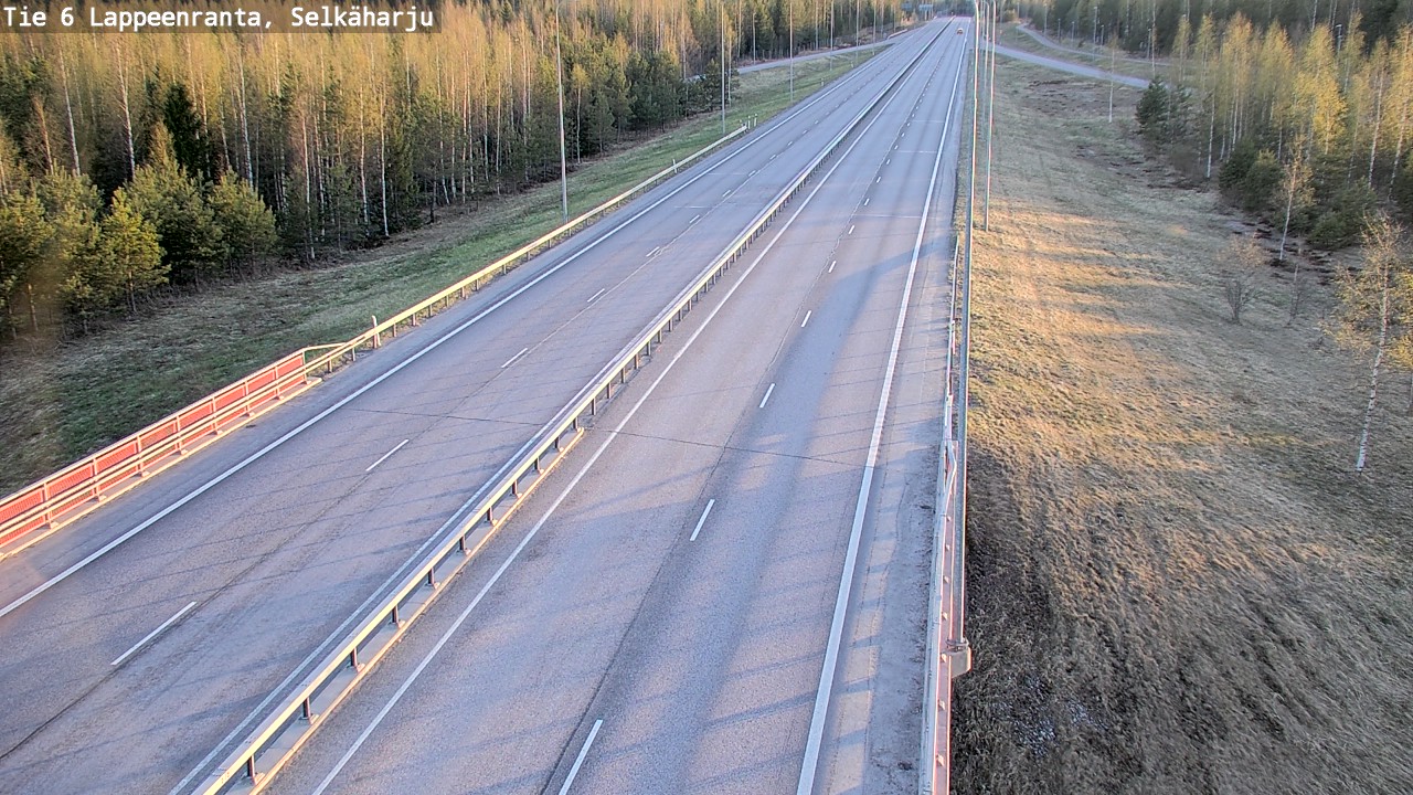 Weather Camera Image Road 6 Lappeenranta, Selkäharju, Lappeenranta, Etelä-Karjala