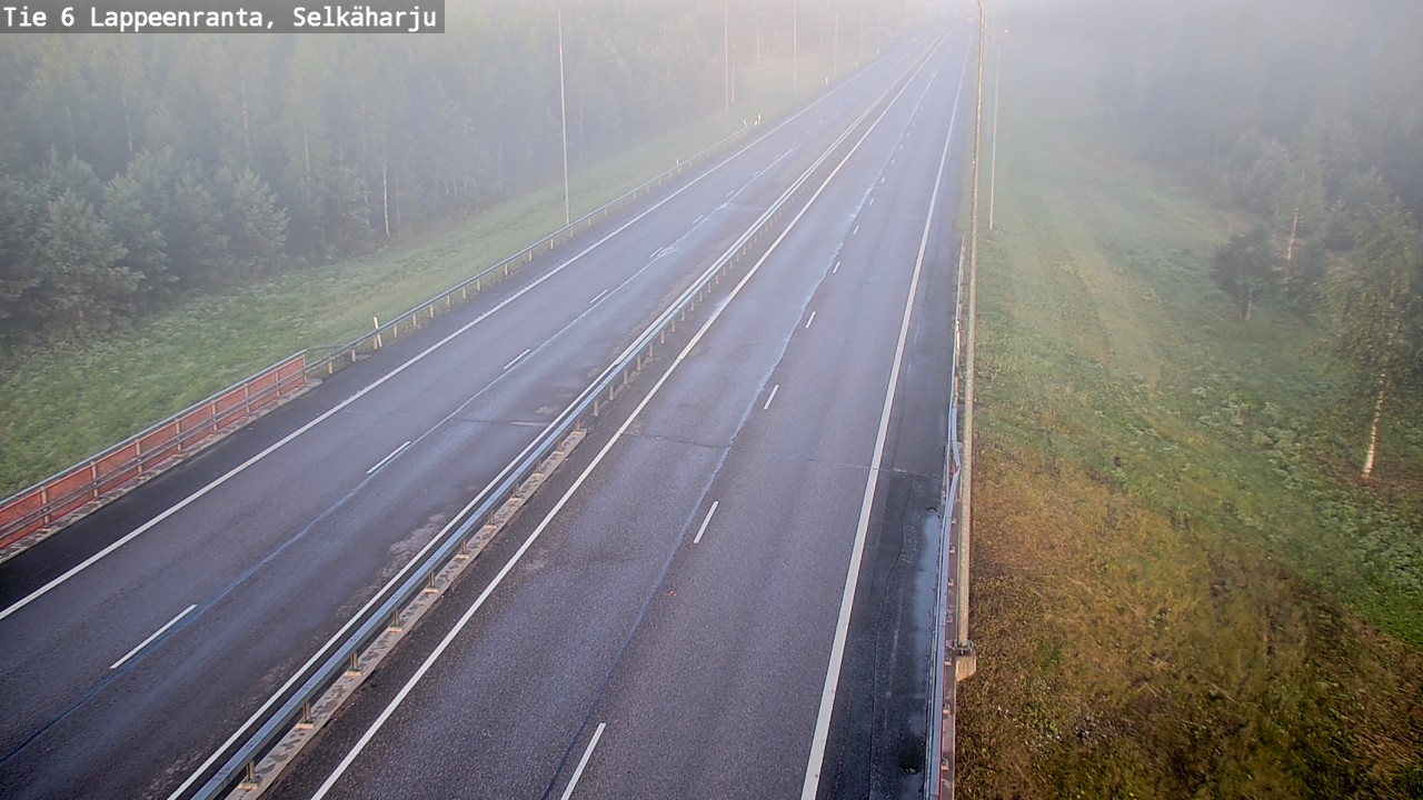 Weather Camera Image Road 6 Lappeenranta, Selkäharju, Lappeenranta, Etelä-Karjala