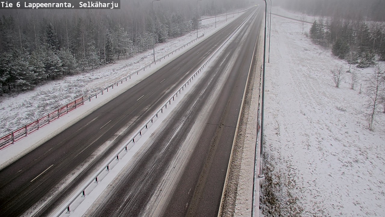 Weather Camera Image Väg 6 Villmanstrand, Selkäharju, Lappeenranta, Etelä-Karjala