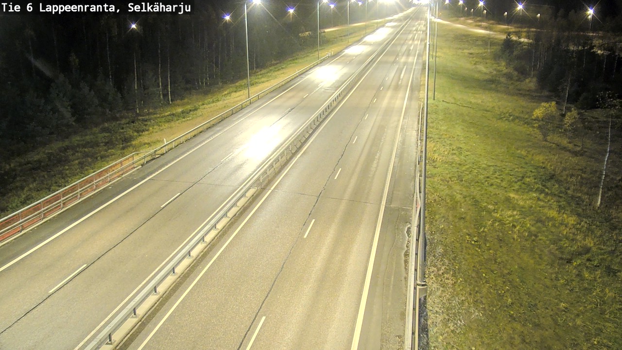 Weather Camera Image Väg 6 Villmanstrand, Selkäharju, Lappeenranta, Etelä-Karjala