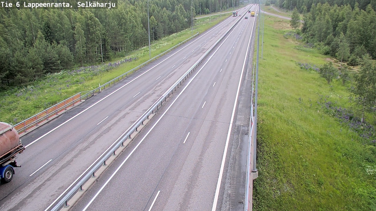 Weather Camera Image Väg 6 Villmanstrand, Selkäharju, Lappeenranta, Etelä-Karjala