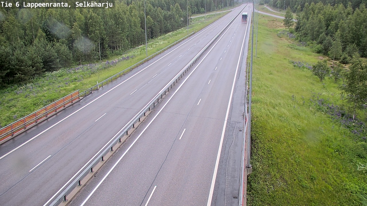 Weather Camera Image Väg 6 Villmanstrand, Selkäharju, Lappeenranta, Etelä-Karjala