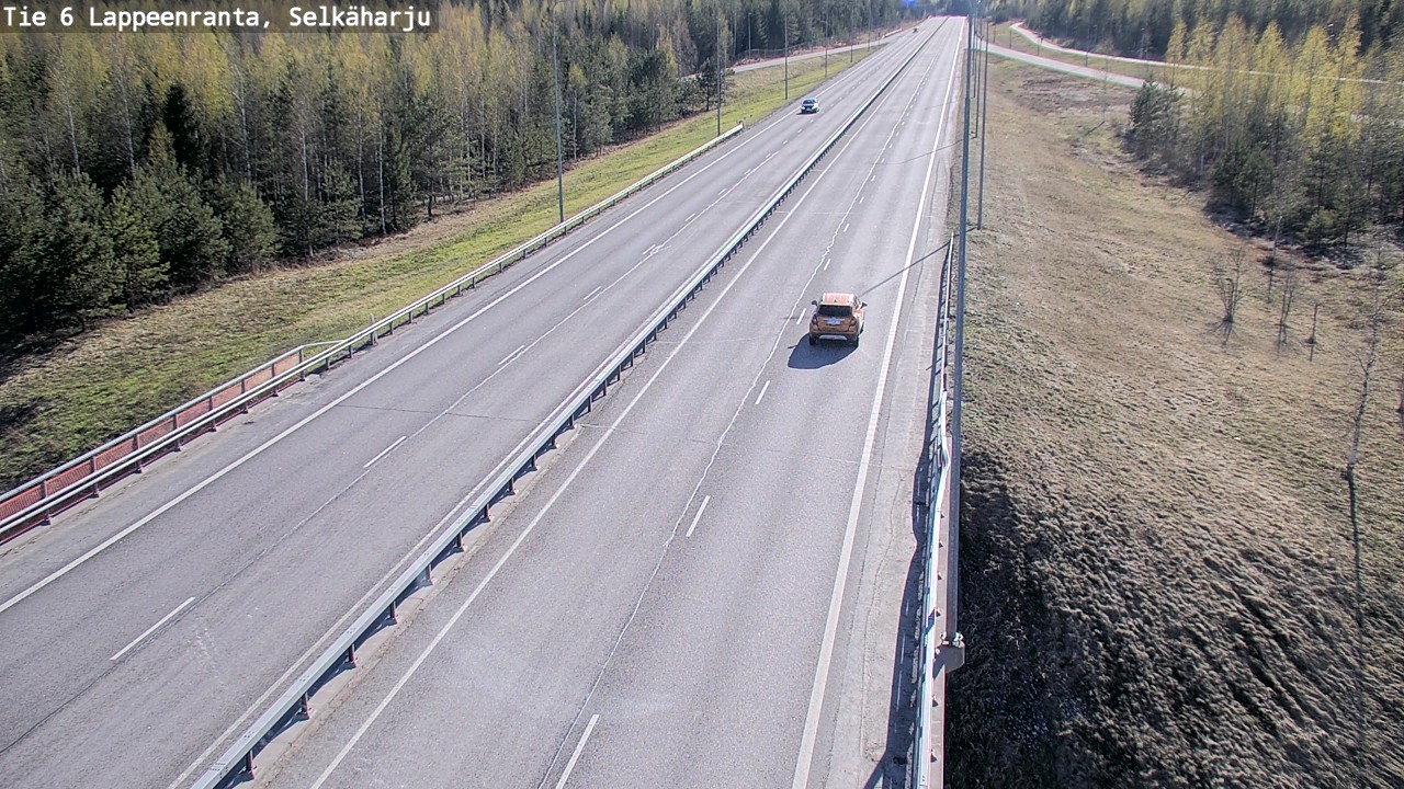 Weather Camera Image Road 6 Lappeenranta, Selkäharju, Lappeenranta, Etelä-Karjala