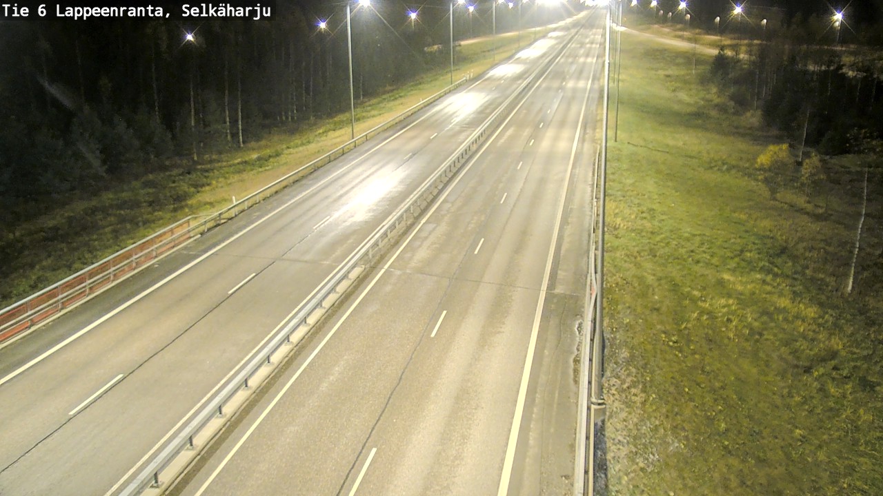 Weather Camera Image Väg 6 Villmanstrand, Selkäharju, Lappeenranta, Etelä-Karjala