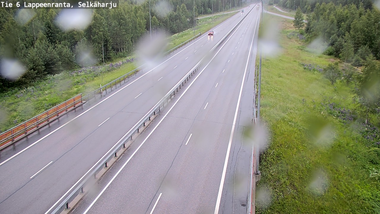 Weather Camera Image Väg 6 Villmanstrand, Selkäharju, Lappeenranta, Etelä-Karjala