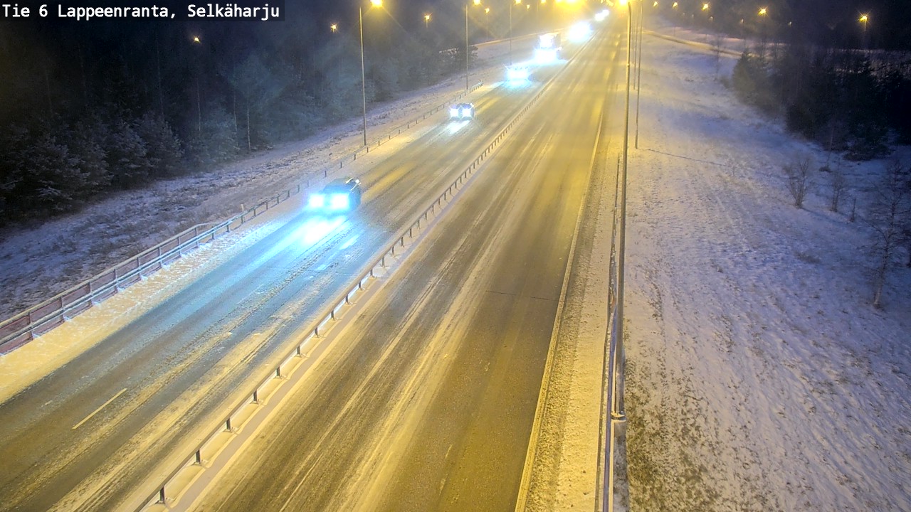 Weather Camera Image Väg 6 Villmanstrand, Selkäharju, Lappeenranta, Etelä-Karjala
