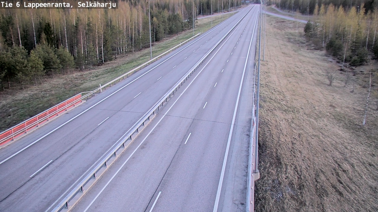 Weather Camera Image Road 6 Lappeenranta, Selkäharju, Lappeenranta, Etelä-Karjala