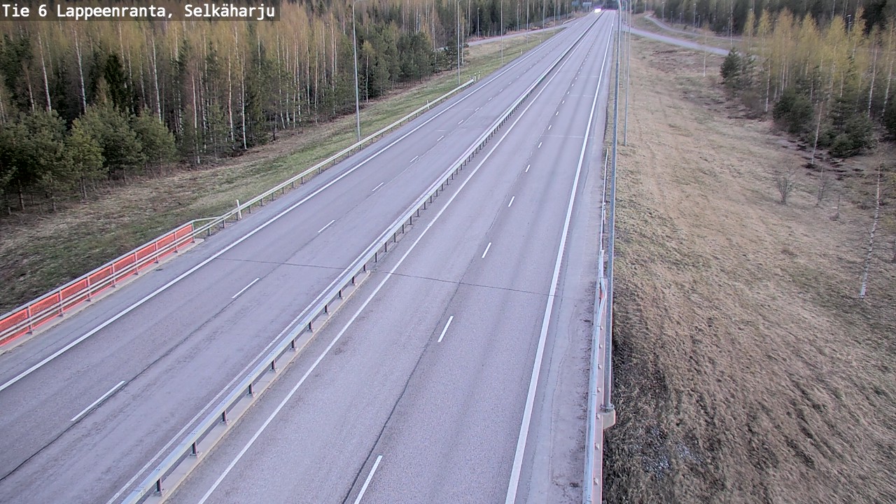 Weather Camera Image Road 6 Lappeenranta, Selkäharju, Lappeenranta, Etelä-Karjala