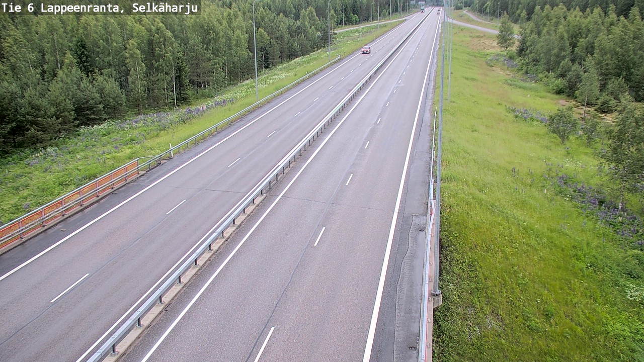 Weather Camera Image Väg 6 Villmanstrand, Selkäharju, Lappeenranta, Etelä-Karjala