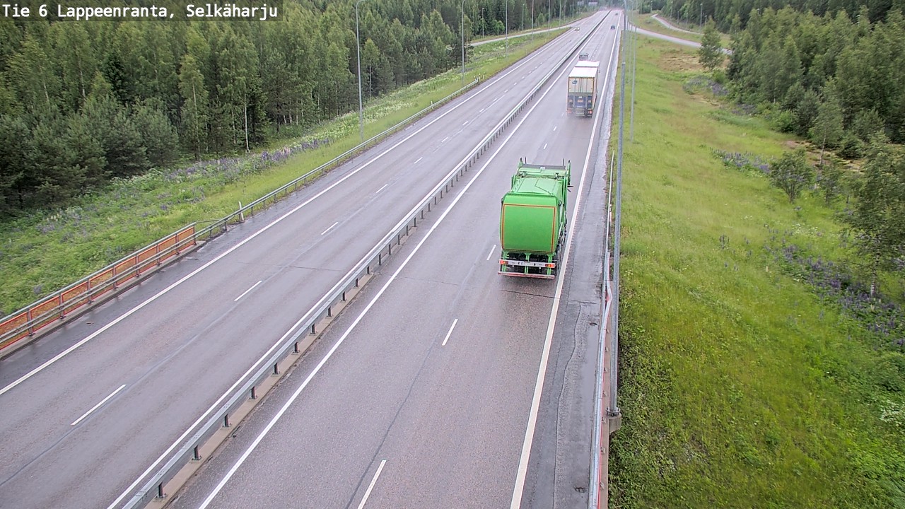 Weather Camera Image Väg 6 Villmanstrand, Selkäharju, Lappeenranta, Etelä-Karjala