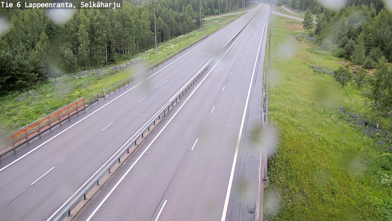 Weather Camera Image Väg 6 Villmanstrand, Selkäharju, Lappeenranta, Etelä-Karjala