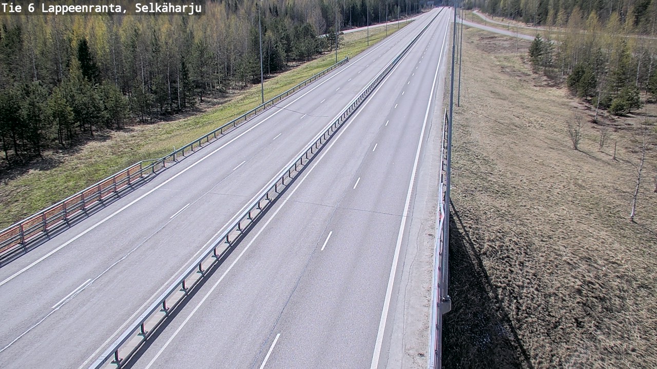 Weather Camera Image Road 6 Lappeenranta, Selkäharju, Lappeenranta, Etelä-Karjala
