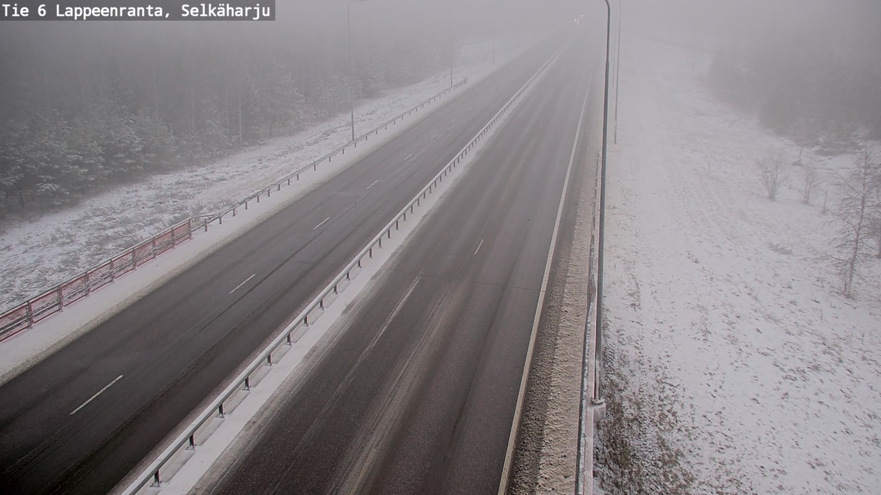 Weather Camera Image Väg 6 Villmanstrand, Selkäharju, Lappeenranta, Etelä-Karjala