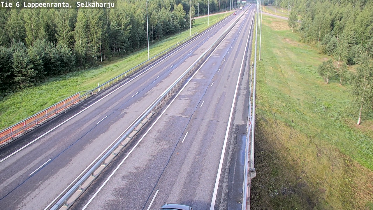 Weather Camera Image Road 6 Lappeenranta, Selkäharju, Lappeenranta, Etelä-Karjala