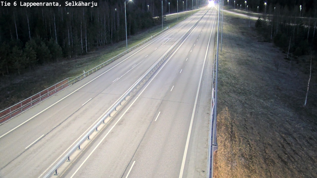 Weather Camera Image Road 6 Lappeenranta, Selkäharju, Lappeenranta, Etelä-Karjala
