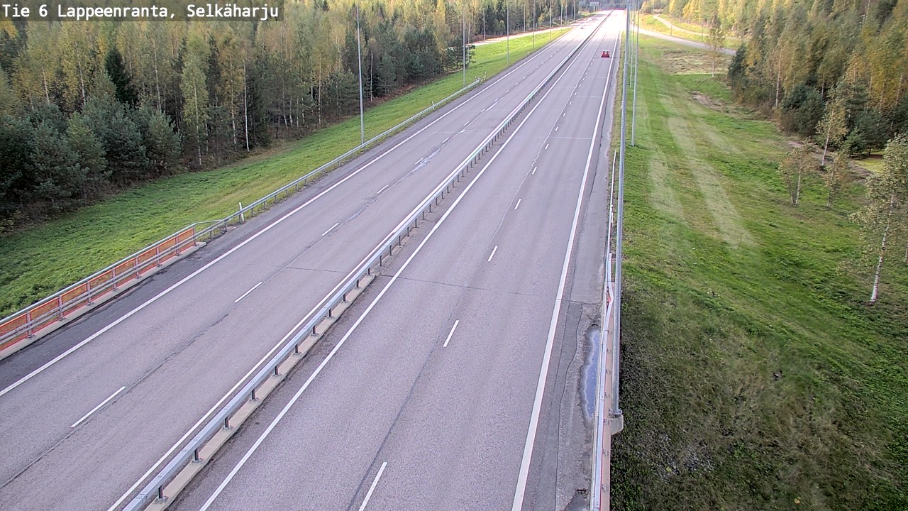 Weather Camera Image Road 6 Lappeenranta, Selkäharju, Lappeenranta, Etelä-Karjala