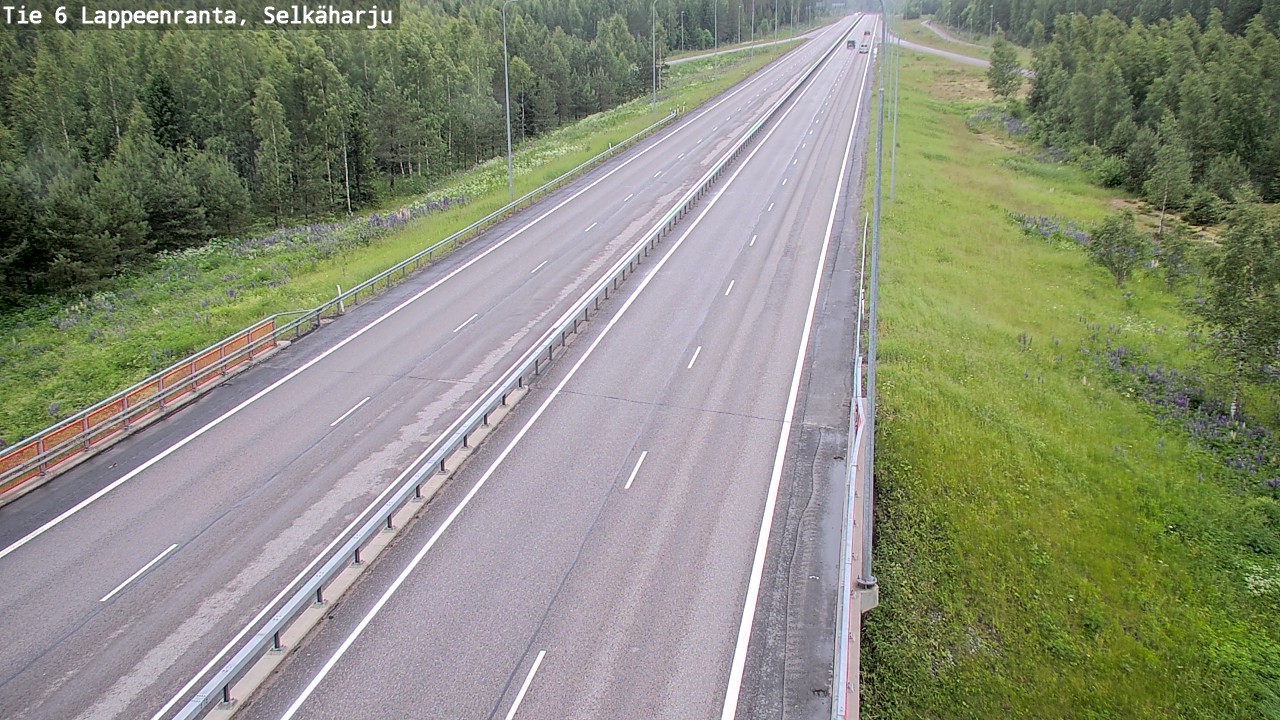 Weather Camera Image Väg 6 Villmanstrand, Selkäharju, Lappeenranta, Etelä-Karjala