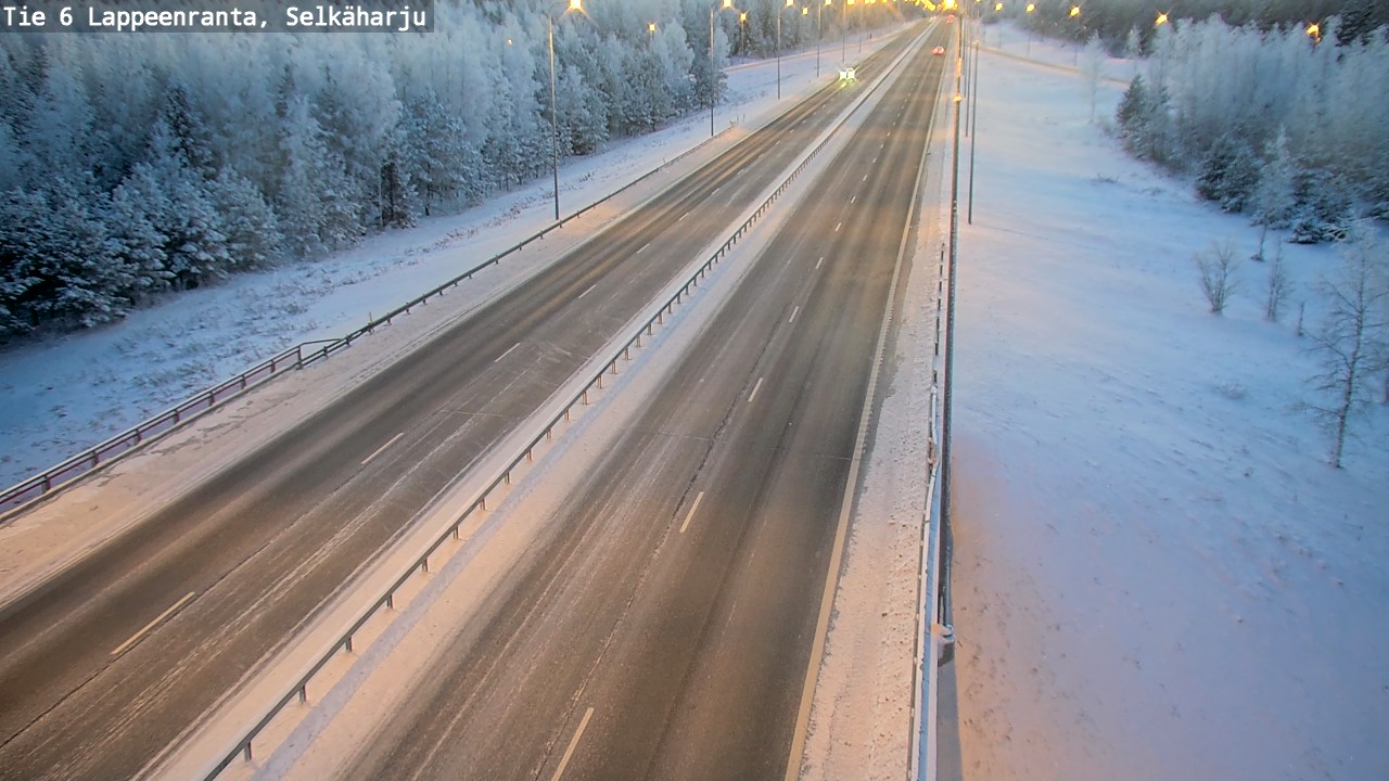 Weather Camera Image Road 6 Lappeenranta, Selkäharju, Lappeenranta, Etelä-Karjala