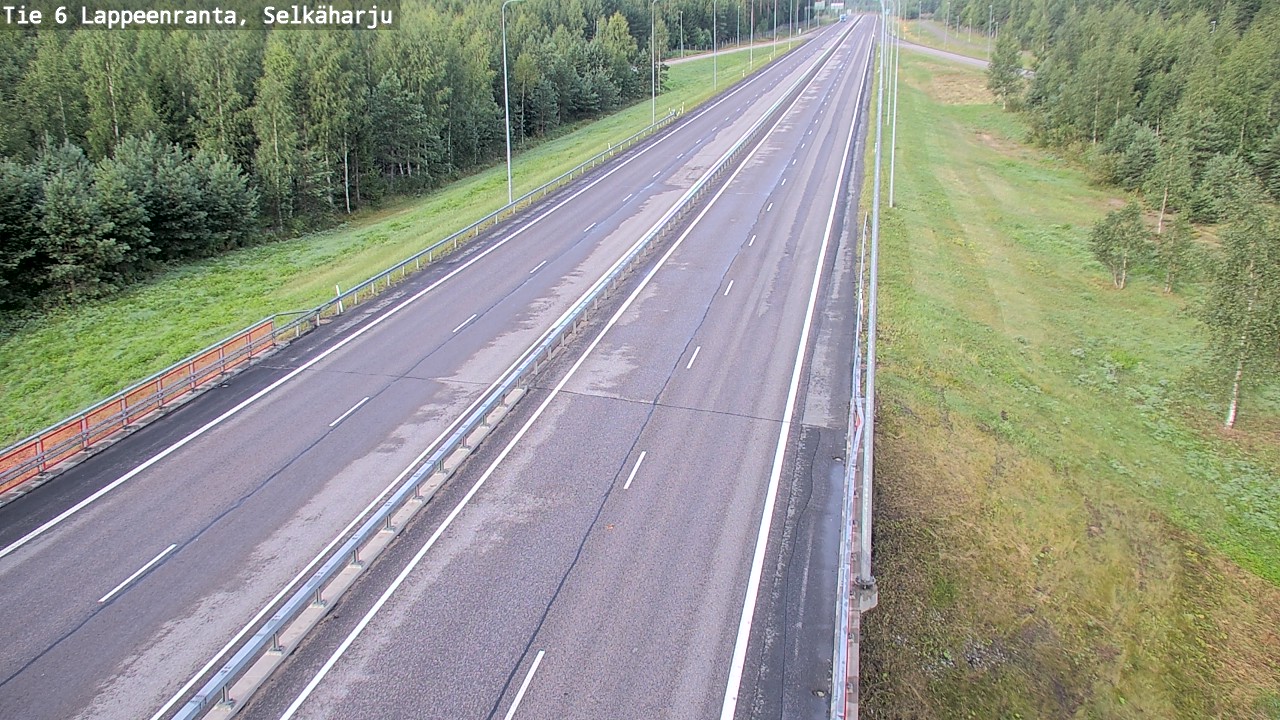 Weather Camera Image Road 6 Lappeenranta, Selkäharju, Lappeenranta, Etelä-Karjala
