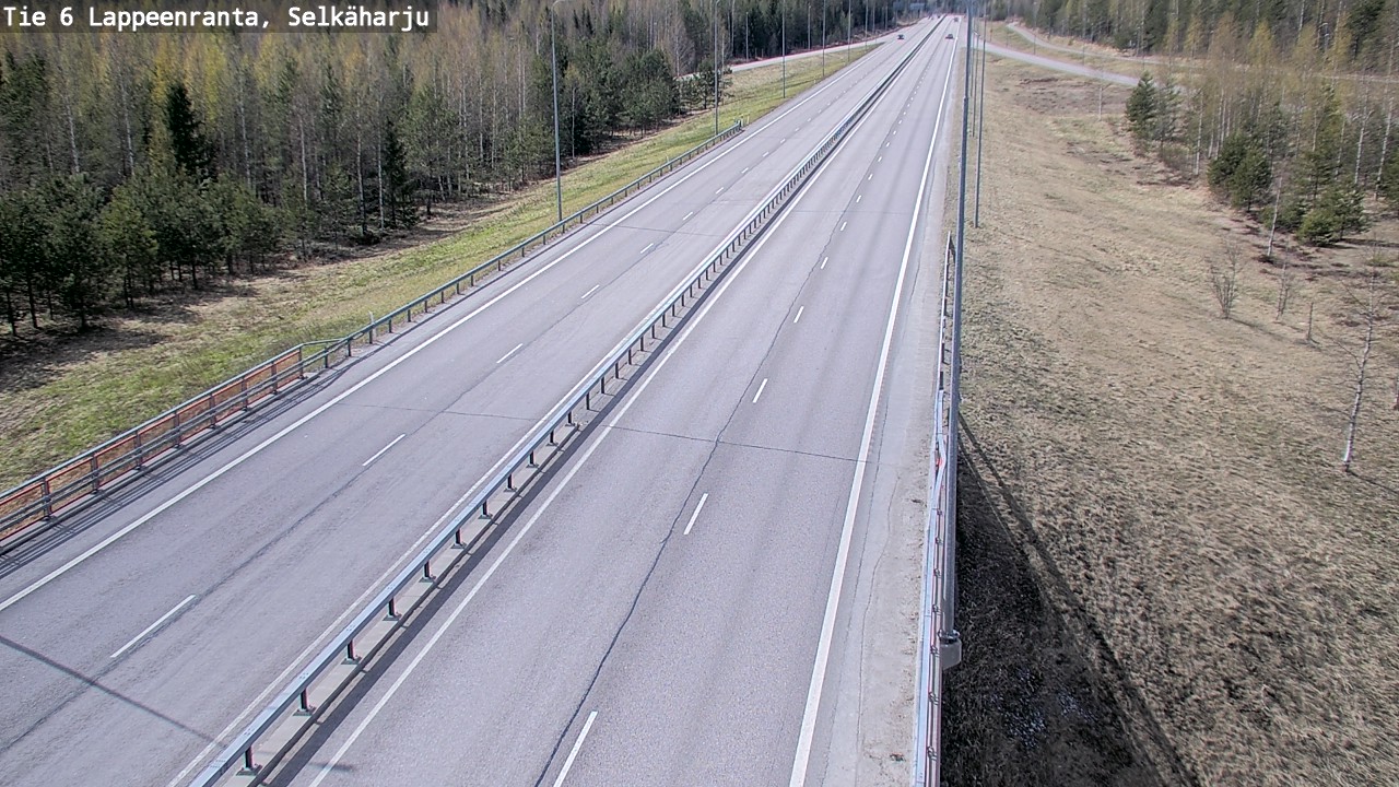 Weather Camera Image Road 6 Lappeenranta, Selkäharju, Lappeenranta, Etelä-Karjala