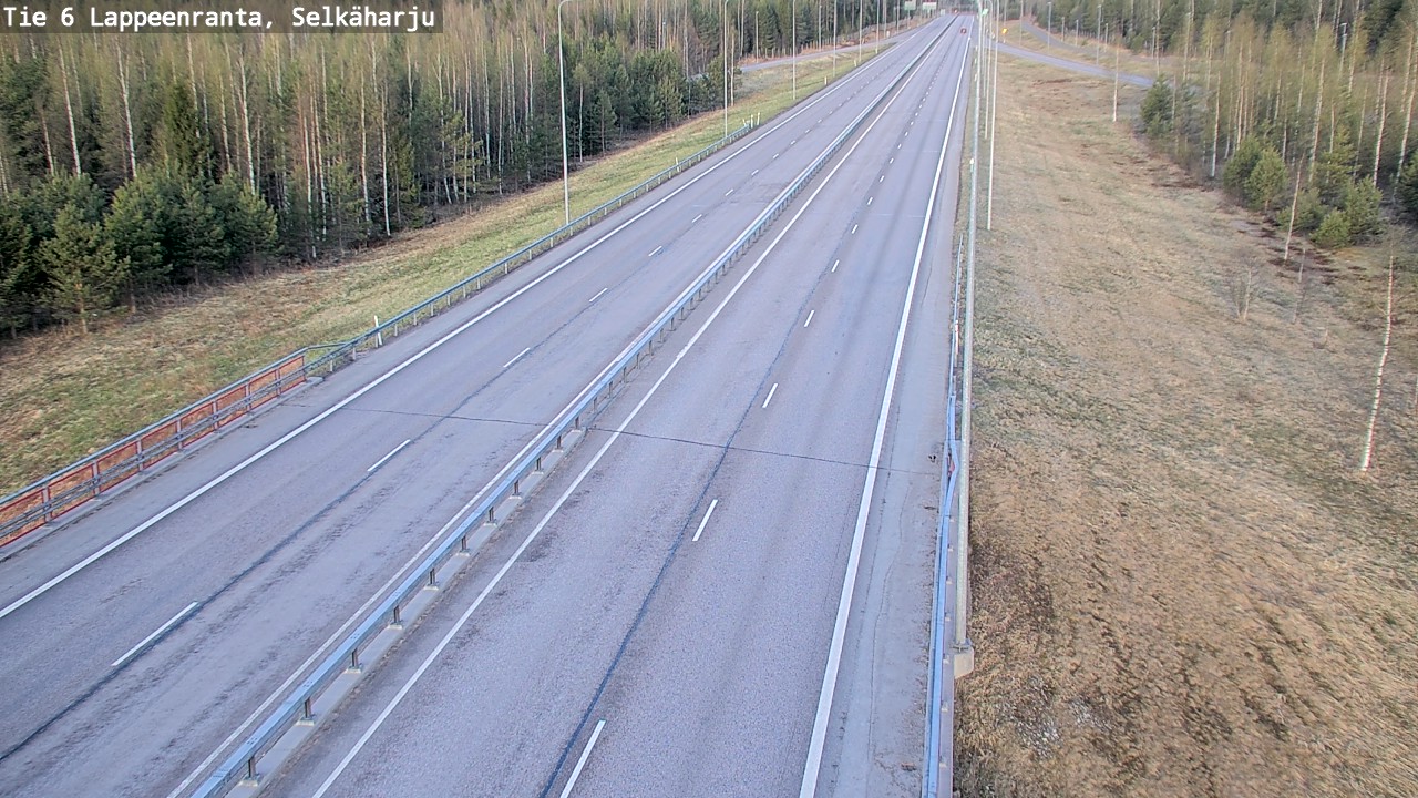 Weather Camera Image Road 6 Lappeenranta, Selkäharju, Lappeenranta, Etelä-Karjala