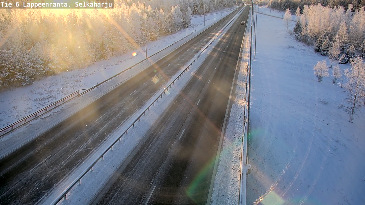 Weather Camera Image Road 6 Lappeenranta, Selkäharju, Lappeenranta, Etelä-Karjala
