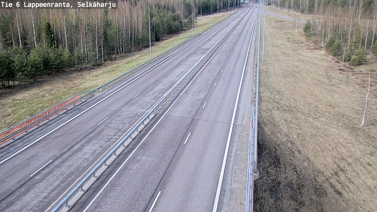 Weather Camera Image Road 6 Lappeenranta, Selkäharju, Lappeenranta, Etelä-Karjala