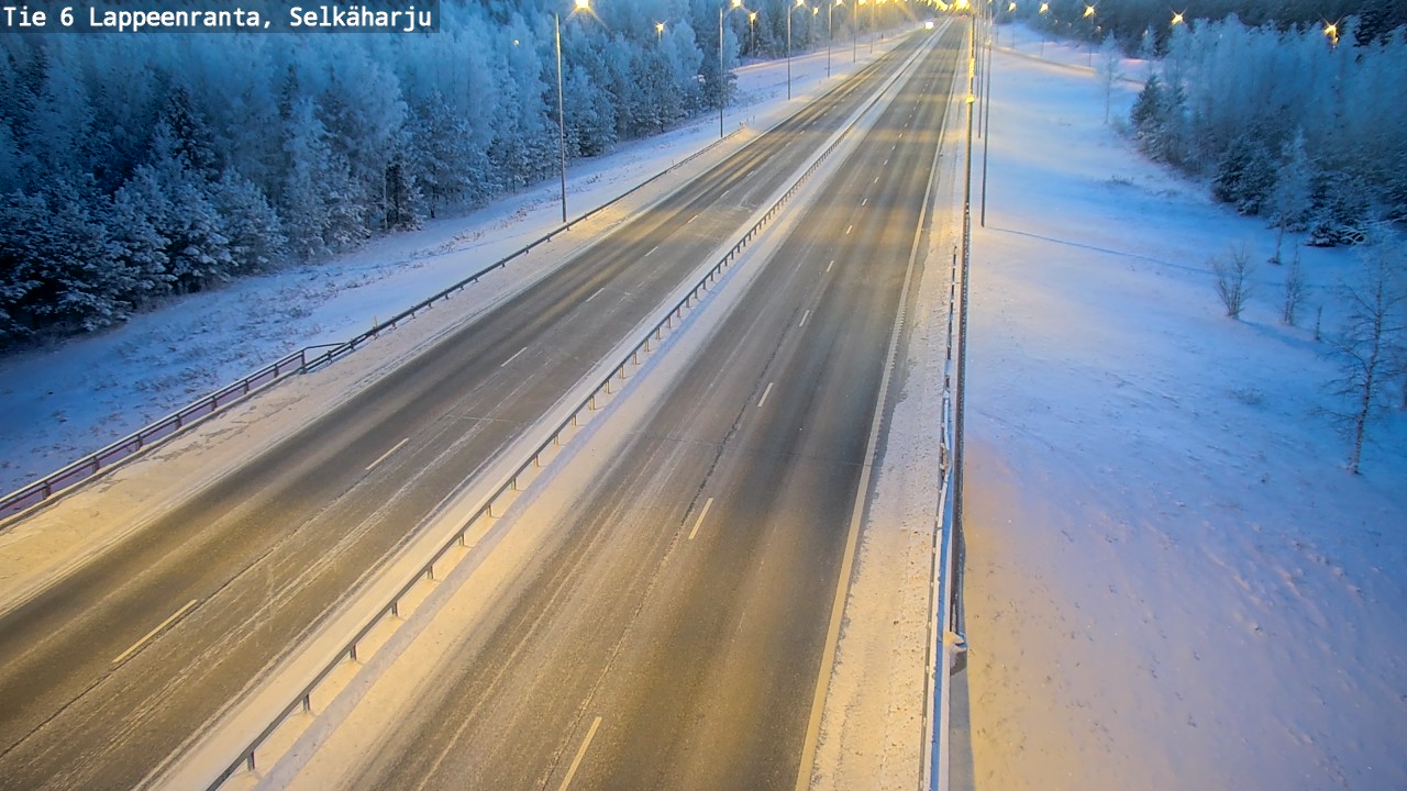Weather Camera Image Road 6 Lappeenranta, Selkäharju, Lappeenranta, Etelä-Karjala