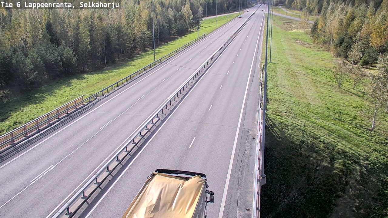 Weather Camera Image Road 6 Lappeenranta, Selkäharju, Lappeenranta, Etelä-Karjala