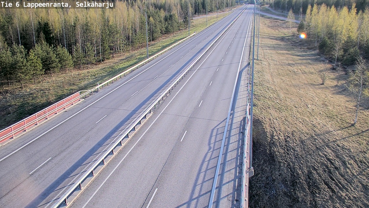 Weather Camera Image Road 6 Lappeenranta, Selkäharju, Lappeenranta, Etelä-Karjala