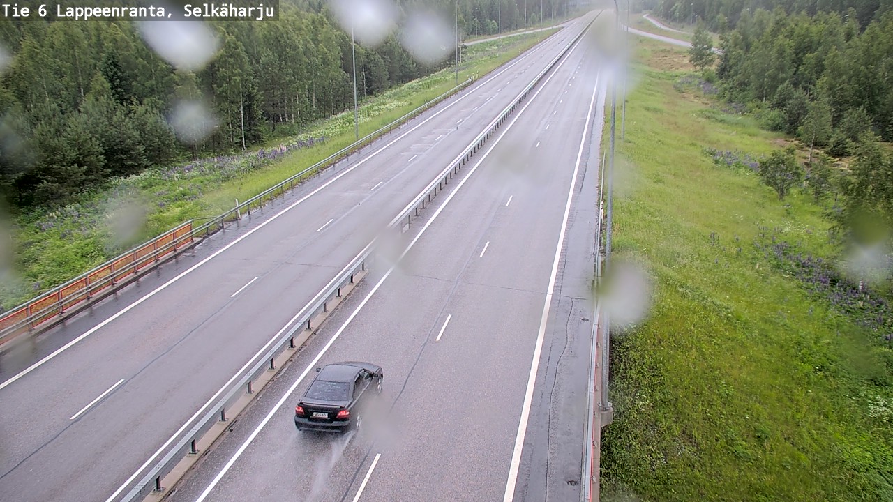 Weather Camera Image Väg 6 Villmanstrand, Selkäharju, Lappeenranta, Etelä-Karjala