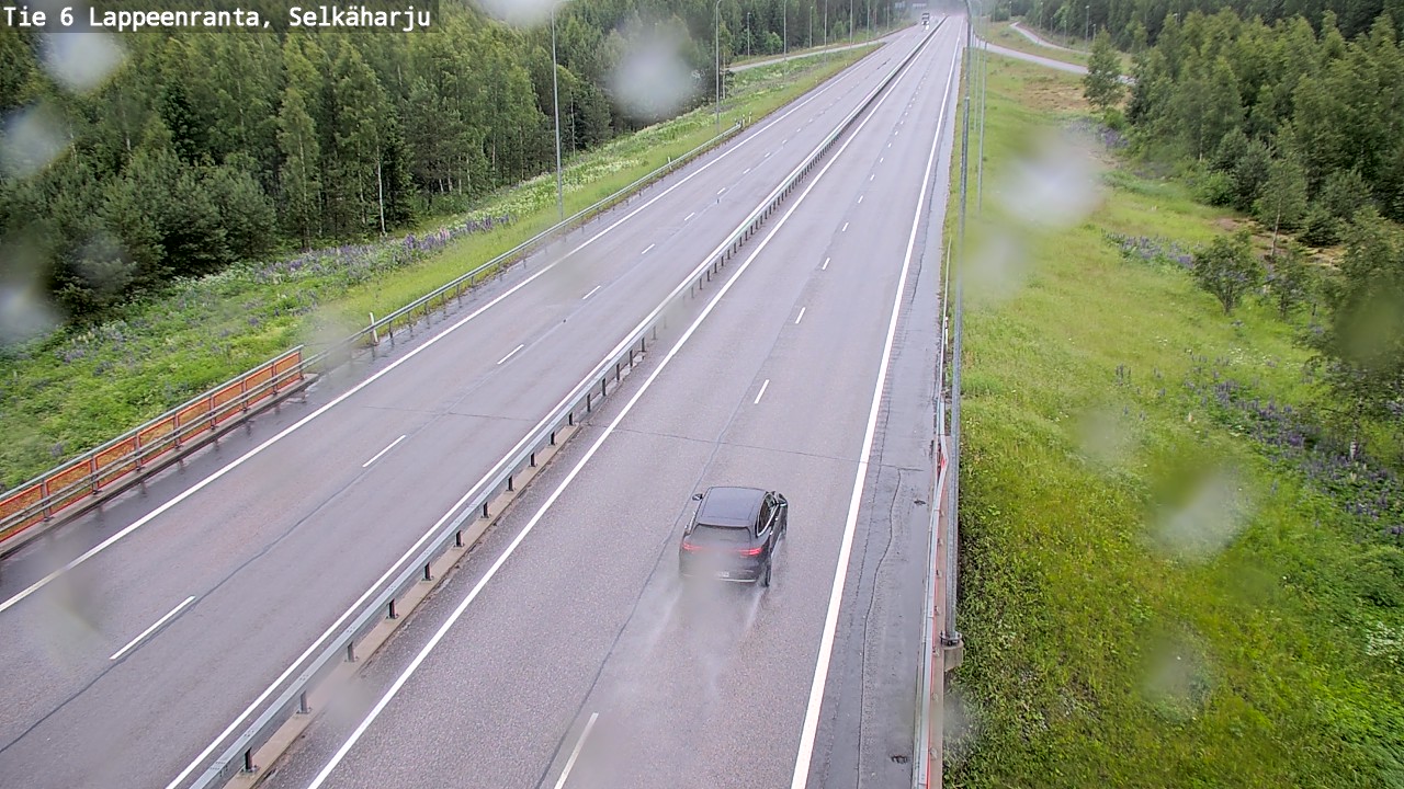 Weather Camera Image Väg 6 Villmanstrand, Selkäharju, Lappeenranta, Etelä-Karjala
