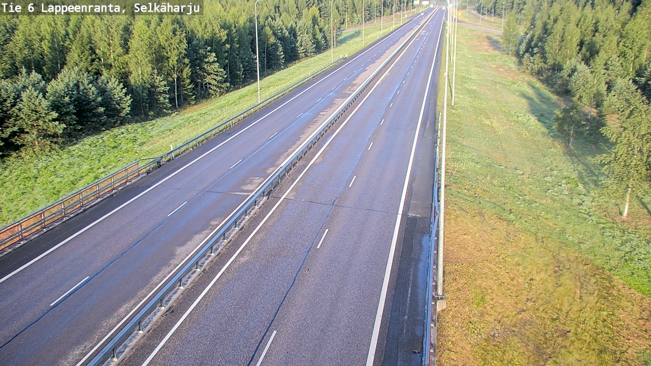 Weather Camera Image Road 6 Lappeenranta, Selkäharju, Lappeenranta, Etelä-Karjala