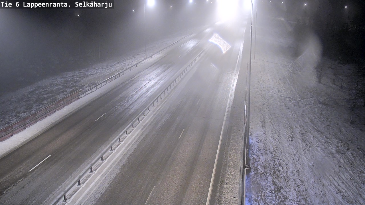 Weather Camera Image Väg 6 Villmanstrand, Selkäharju, Lappeenranta, Etelä-Karjala