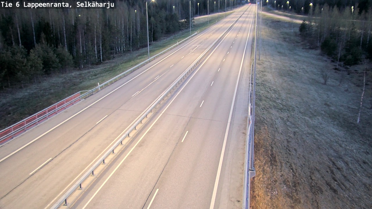 Weather Camera Image Road 6 Lappeenranta, Selkäharju, Lappeenranta, Etelä-Karjala