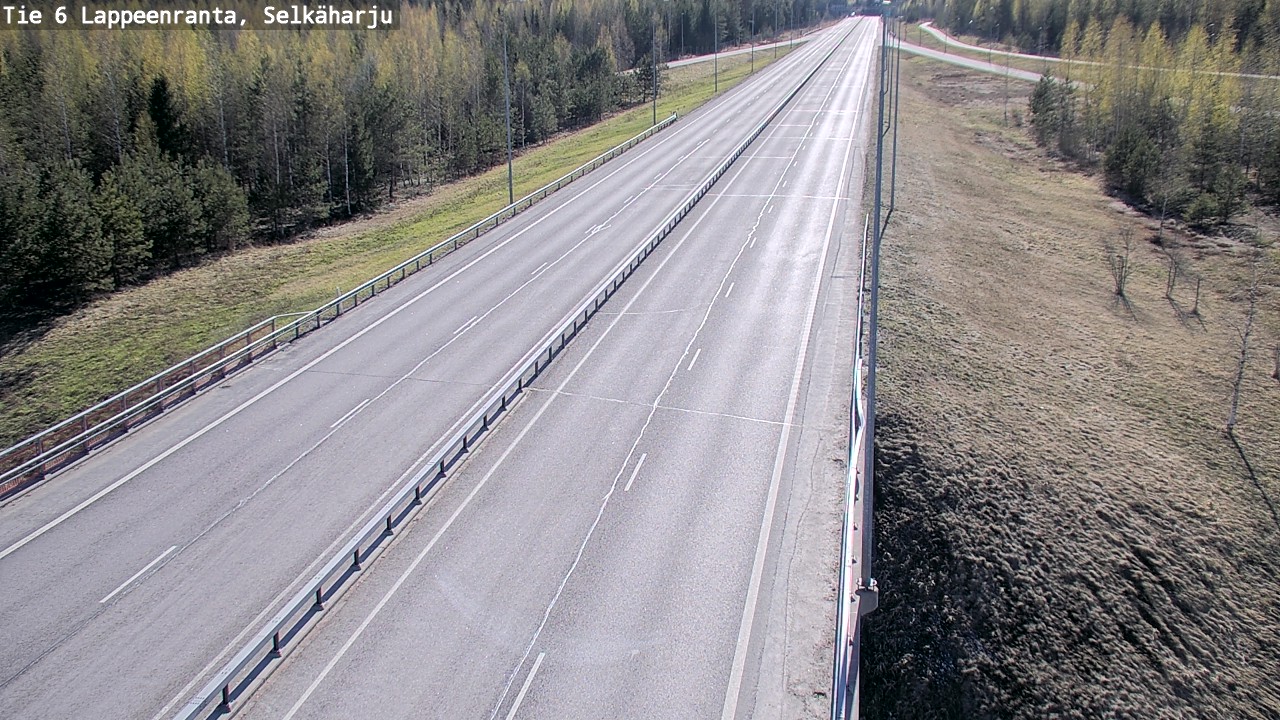 Weather Camera Image Road 6 Lappeenranta, Selkäharju, Lappeenranta, Etelä-Karjala