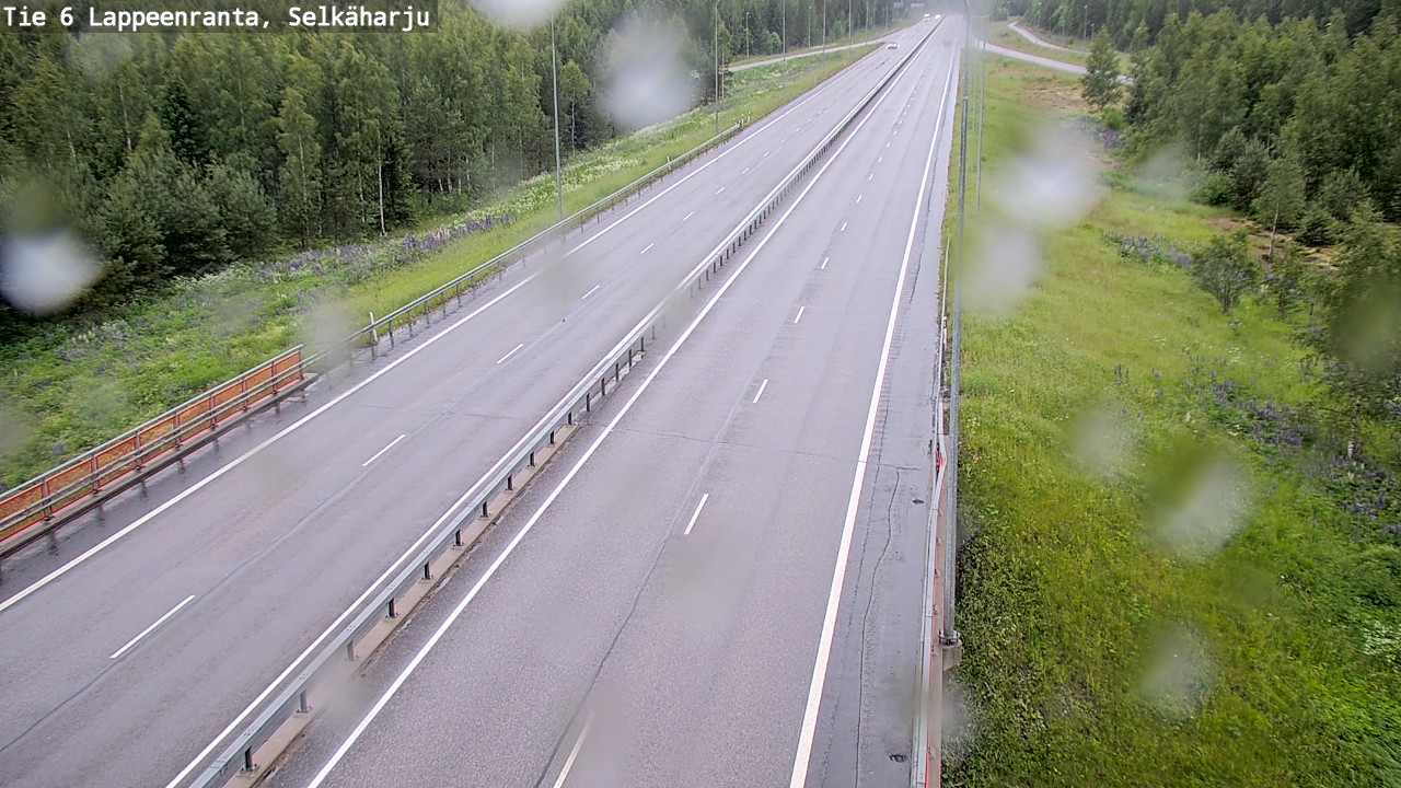 Weather Camera Image Väg 6 Villmanstrand, Selkäharju, Lappeenranta, Etelä-Karjala