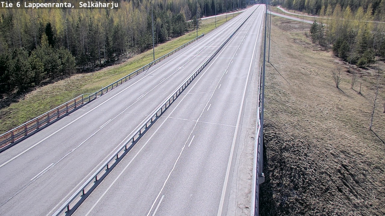Weather Camera Image Road 6 Lappeenranta, Selkäharju, Lappeenranta, Etelä-Karjala