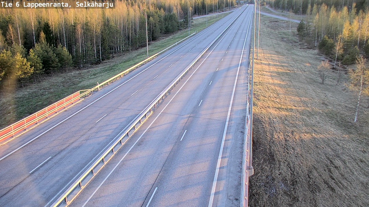Weather Camera Image Road 6 Lappeenranta, Selkäharju, Lappeenranta, Etelä-Karjala