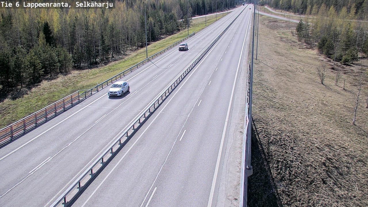 Weather Camera Image Road 6 Lappeenranta, Selkäharju, Lappeenranta, Etelä-Karjala