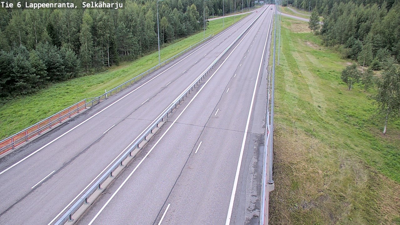 Weather Camera Image Road 6 Lappeenranta, Selkäharju, Lappeenranta, Etelä-Karjala