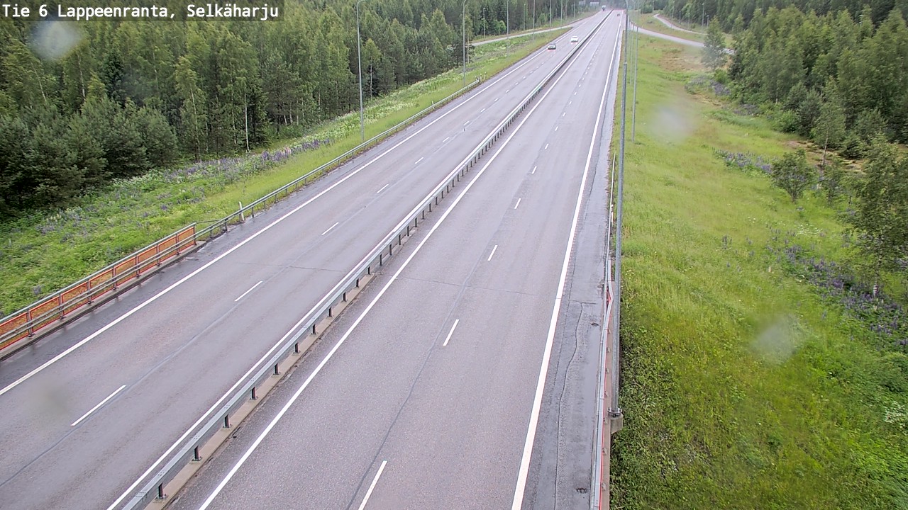 Weather Camera Image Väg 6 Villmanstrand, Selkäharju, Lappeenranta, Etelä-Karjala