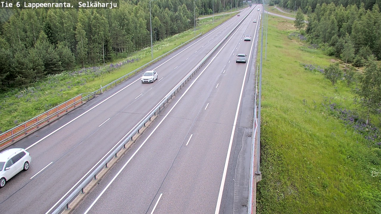 Weather Camera Image Väg 6 Villmanstrand, Selkäharju, Lappeenranta, Etelä-Karjala