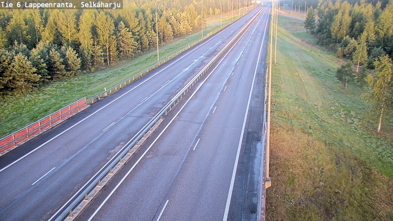 Weather Camera Image Road 6 Lappeenranta, Selkäharju, Lappeenranta, Etelä-Karjala