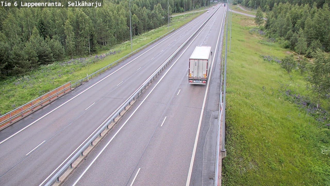 Weather Camera Image Väg 6 Villmanstrand, Selkäharju, Lappeenranta, Etelä-Karjala