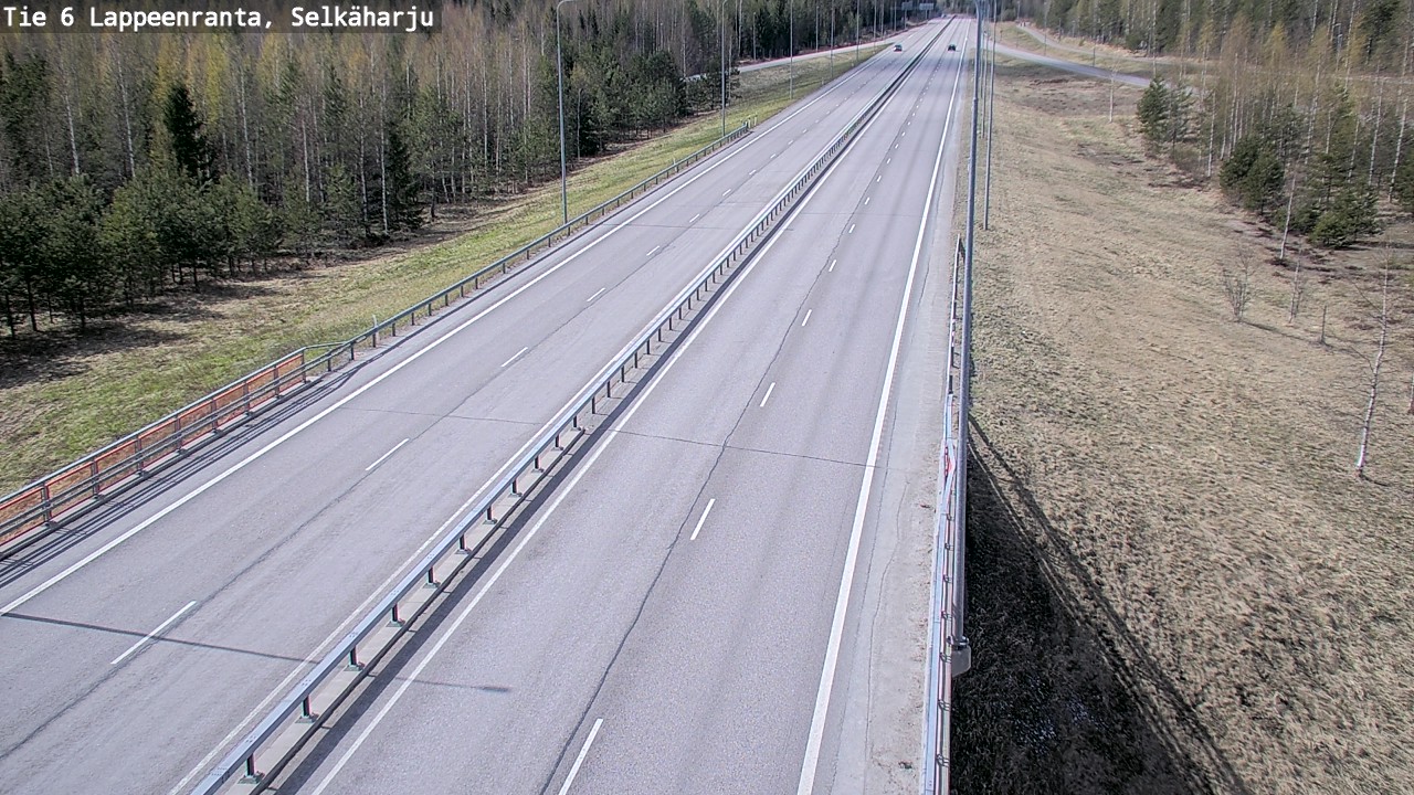 Weather Camera Image Road 6 Lappeenranta, Selkäharju, Lappeenranta, Etelä-Karjala